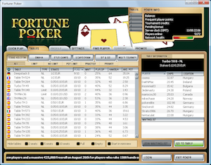 Fortune Poker lobby