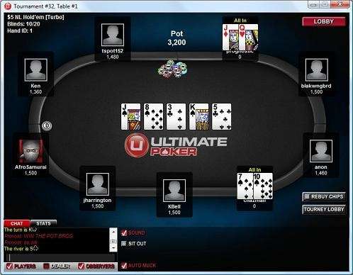 Ultimate Poker first hand