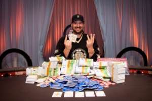 Phil Hellmuth after winning the 2012 WSOPE Main Event