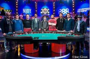 2015 WSOP November Nine Image Credit: Joe Giron/WSOP